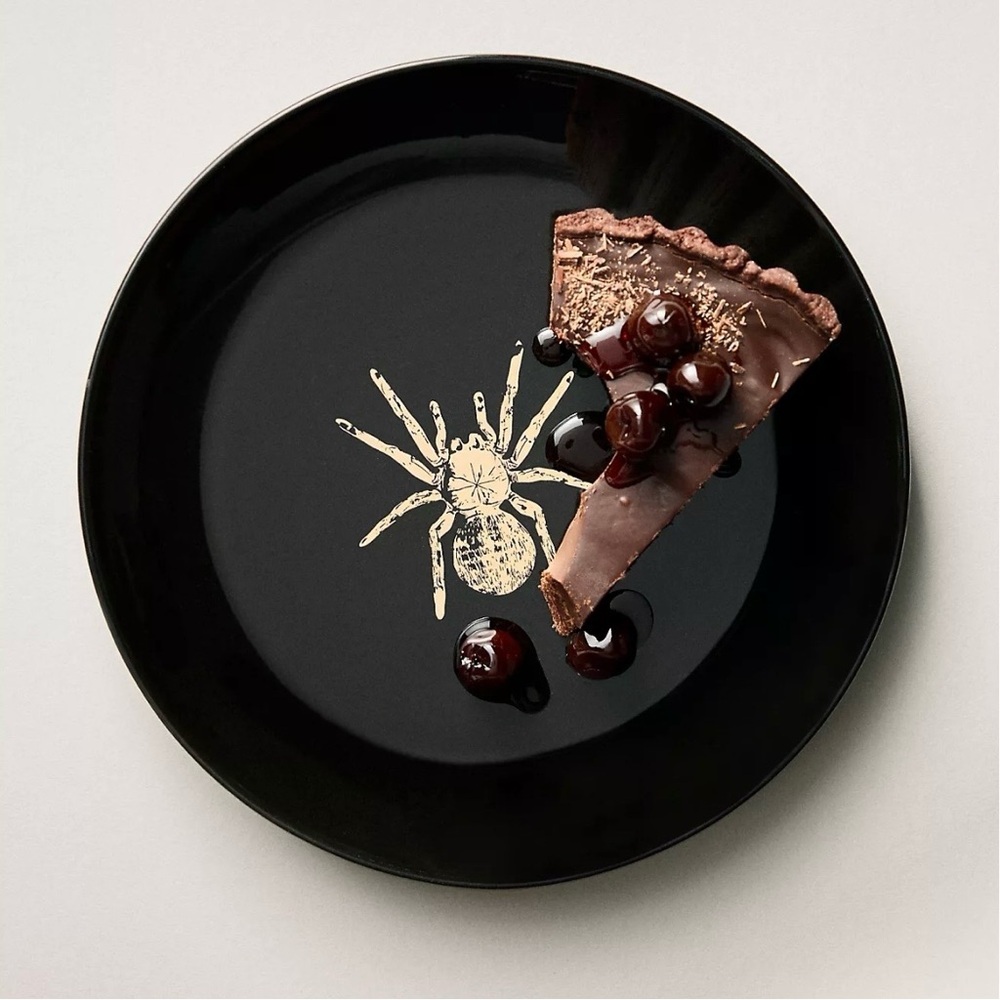 Catherine Martin For Anthropologie Midnight Creatures Stoneware Dessert PlateNEW
